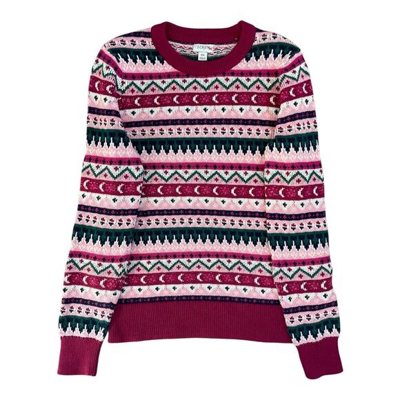J.Crew Fair Isle Crewneck Sweater Long Sleeve XS - Picture 4 of 13